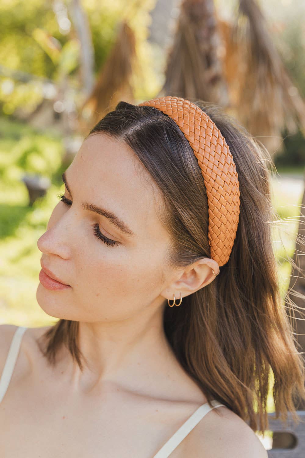 Cognac Woven Headband