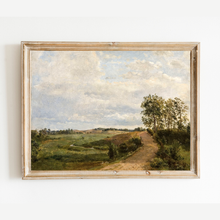 Load image into Gallery viewer, Road Across the Hills Landscape Antique Art Print
