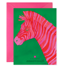 Load image into Gallery viewer, Extraordinary Zebra Birthday Greeting Card
