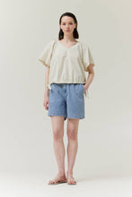 Load image into Gallery viewer, Striped Side Ribbon Shirt
