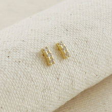 Load image into Gallery viewer, GoldFi - 18k Gold Filled Mini CZ Stud Earrings
