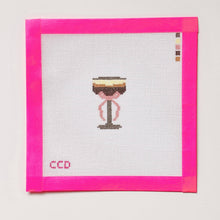 Load image into Gallery viewer, Espresso Martini 2” Needepoint Canvas 18 Mesh  Painted

