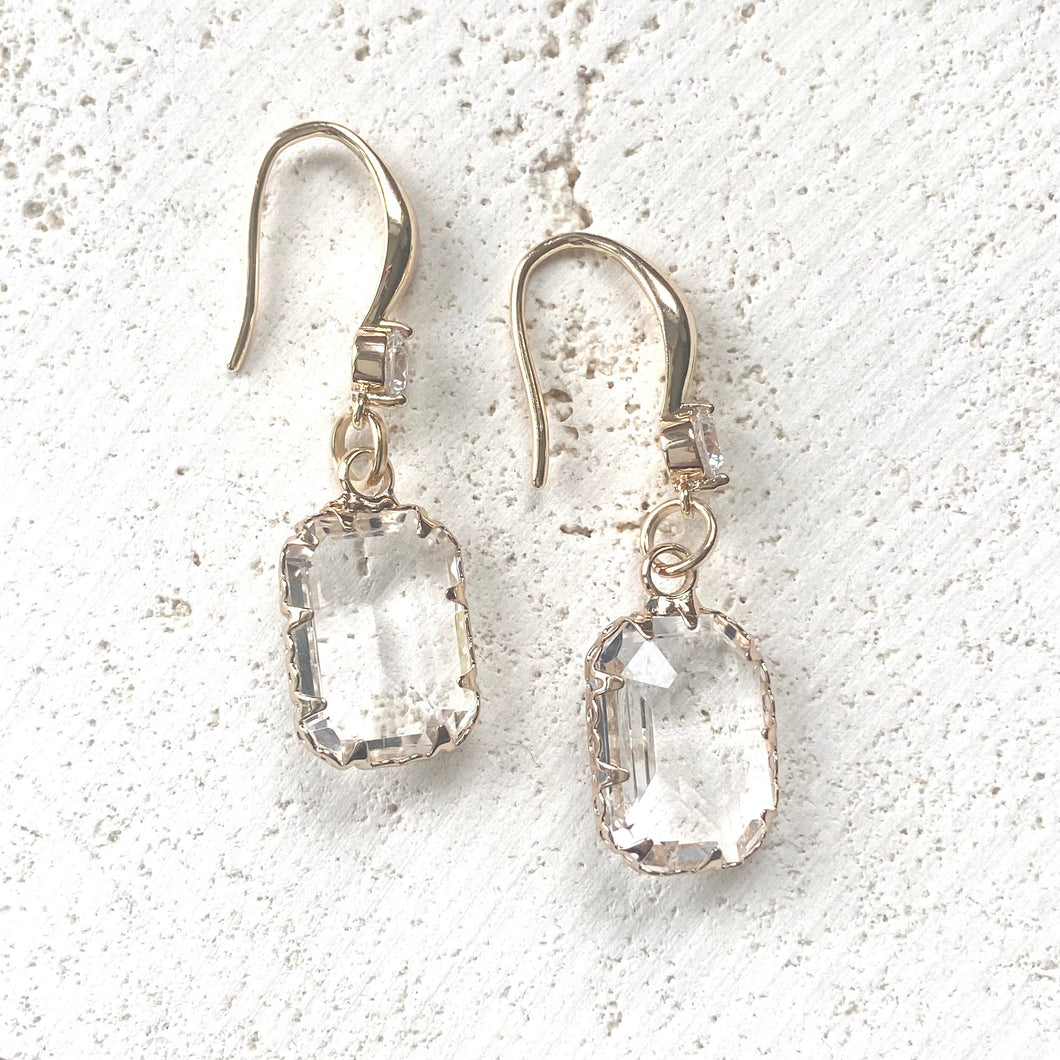 Rectangle Crystal Earrings