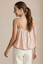 Load image into Gallery viewer, Naked Zebra - Billowy Cami Top With Bubble Hem: Light Brown / L
