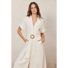 Load image into Gallery viewer, Dress Forum - Heaven Sent Wicker Buckle Maxi Dress (1): S / IVORY
