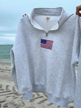 Load image into Gallery viewer, American Flag Quarter-Zip Sweatshirt
