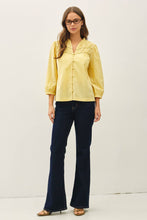 Load image into Gallery viewer, Be Cool - CRISP COTTON BUTTON UP FLOWY BLOUSE: White / M
