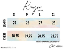Load image into Gallery viewer, OAT COLLECTIVE - AMERICA PUFF Ringer Graphic T-Shirt: NATURAL/RED / S
