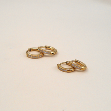 Load image into Gallery viewer, CZ Petite Hoops: 10mm

