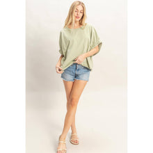 Load image into Gallery viewer, Oversized Elastic Cuff Top
