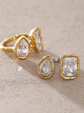 Load image into Gallery viewer, Serréa 18K Gold Non-Tarnish CZ Adjustable Ring
