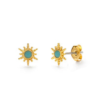 Load image into Gallery viewer, Amano Studio - Starburst Stud Earrings: Pearl
