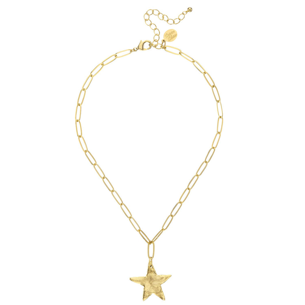 Susan Shaw - Star Paperclip Necklace