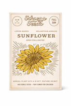 Load image into Gallery viewer, Sunflower, Heirloom Garden Seed Packet
