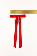 Load image into Gallery viewer, Alice Satin Bow Barrette: Plaza Pink
