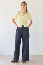 Load image into Gallery viewer, Navy Wide Leg Pants
