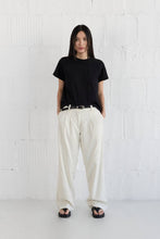 Load image into Gallery viewer, MOD REF - The Lanie Top | Everyday Cotton T-Shirt: BUTTER / SMALL
