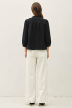 Load image into Gallery viewer, Be Cool - CRISP COTTON BUTTON UP FLOWY BLOUSE: White / S
