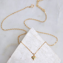 Load image into Gallery viewer, Opal Dainty Heart Necklace
