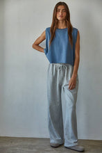 Load image into Gallery viewer, By Together - L8515 | Knit Cotton French Terry Side Pockets Wide Leg Pants: Off White / S
