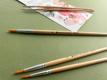 Load image into Gallery viewer, Breathe People - 5-Piece Round Watercolor Brush Set, Full Range, Sizes 0-8
