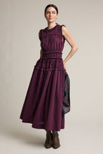 Load image into Gallery viewer, Smocked Ruffle Plaid Maxi Dress
