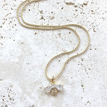 Load image into Gallery viewer, Bee Coin Gold Necklace
