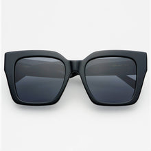 Load image into Gallery viewer, FREYRS Eyewear - Bon Chic Acetate Oversized Square Sunglasses: Black
