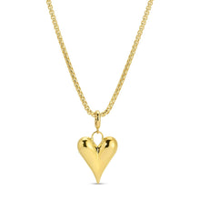 Load image into Gallery viewer, Long Or Doubled Up Elongated Bubble Heart Necklace
