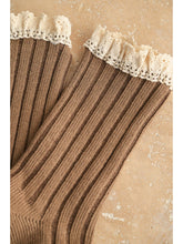 Load image into Gallery viewer, Crochet Trim Socks

