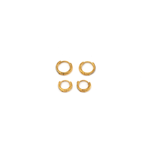 Load image into Gallery viewer, CZ Petite Hoops: 10mm
