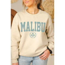 Load image into Gallery viewer, Illustrated Society - MALIBU PICKLEBALL VINTAGE GRAPHIC OVERSIZES SWEATSHIRTS: NAVY / OM
