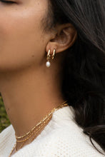 Load image into Gallery viewer, Remi Pearl Hoops
