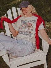 Load image into Gallery viewer, Stars, Stripes, Ski Rides Tee

