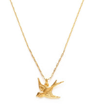 Load image into Gallery viewer, Tiny Swallow Bird Necklace
