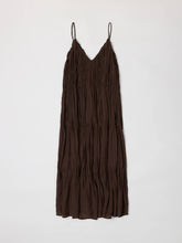 Load image into Gallery viewer, MOD REF - The Kendra Dress | Gathered Maxi Dress: BROWN / LARGE
