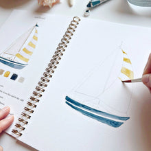 Load image into Gallery viewer, Seaside watercolor book
