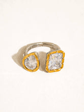 Load image into Gallery viewer, Serréa 18K Gold Non-Tarnish CZ Adjustable Ring
