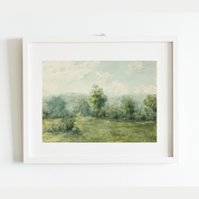Load image into Gallery viewer, Lush Green Landscape Antique Print
