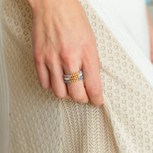 Load image into Gallery viewer, Splendid Iris - Stretch Crystal Rings With Bead Accents: Light
