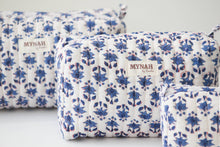 Load image into Gallery viewer, Blue Bonnet Floral Travel Bag
