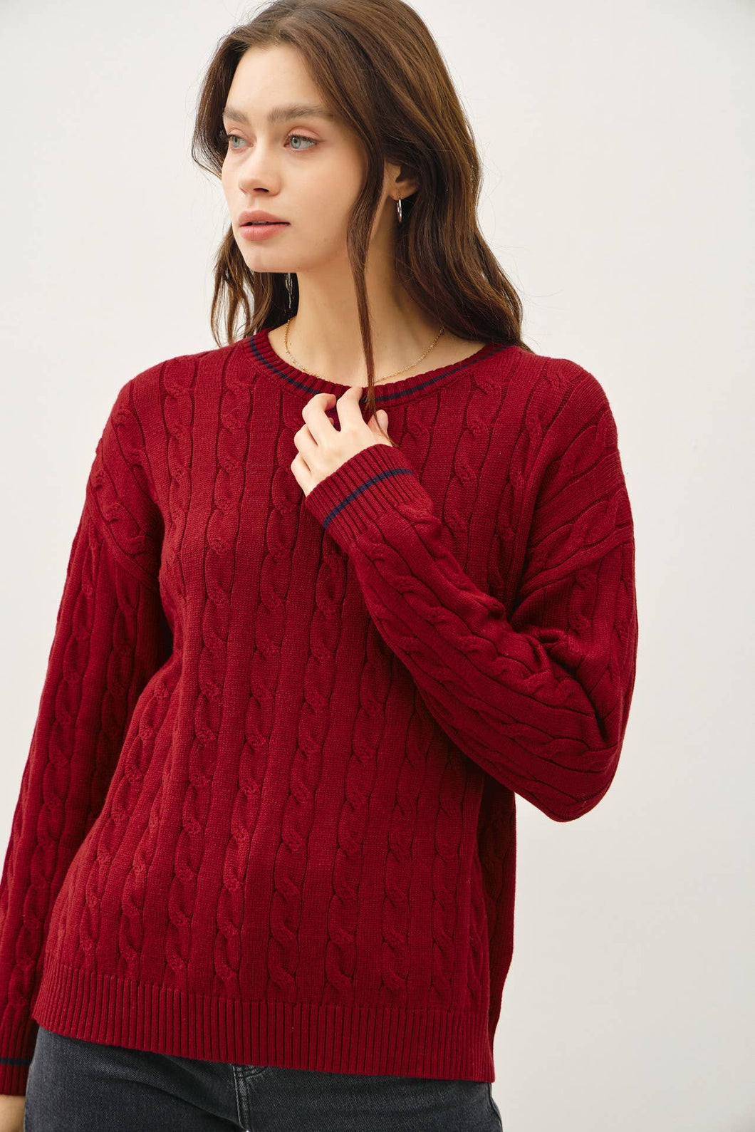 Liz Cable Knit Sweater