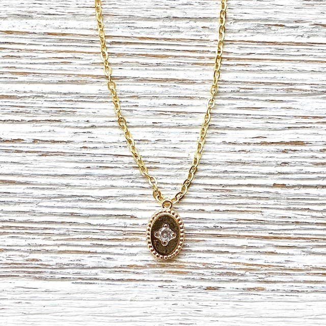 Oval Gold Necklace