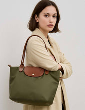 Load image into Gallery viewer, Sweetkama - Ladies Color Block Nylon Shoulder Tote Bag: Navy / OS
