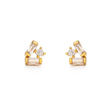 Load image into Gallery viewer, Amano Studio - Baguette Crystal Cluster Stud Earrings
