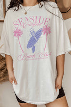 Load image into Gallery viewer, GOOD DAY STREET - [G1473X-OTS]-SEASIDE COWGIRL BEACH OVERSIZED GRAPHIC TEE: S/M / IVORY
