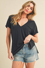 Load image into Gallery viewer, Zoie V-Neck Short Sleeve Top
