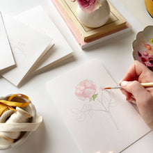 Load image into Gallery viewer, Garden Flowers Paintable Notecards
