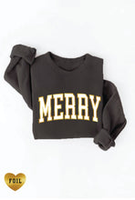 Load image into Gallery viewer, MERRY FOIL Graphic Sweatshirt: M / MAUVE
