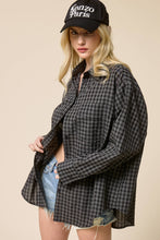 Load image into Gallery viewer, Mimosa - Relaxed Gingham Button Down Shirt: Ocean / S
